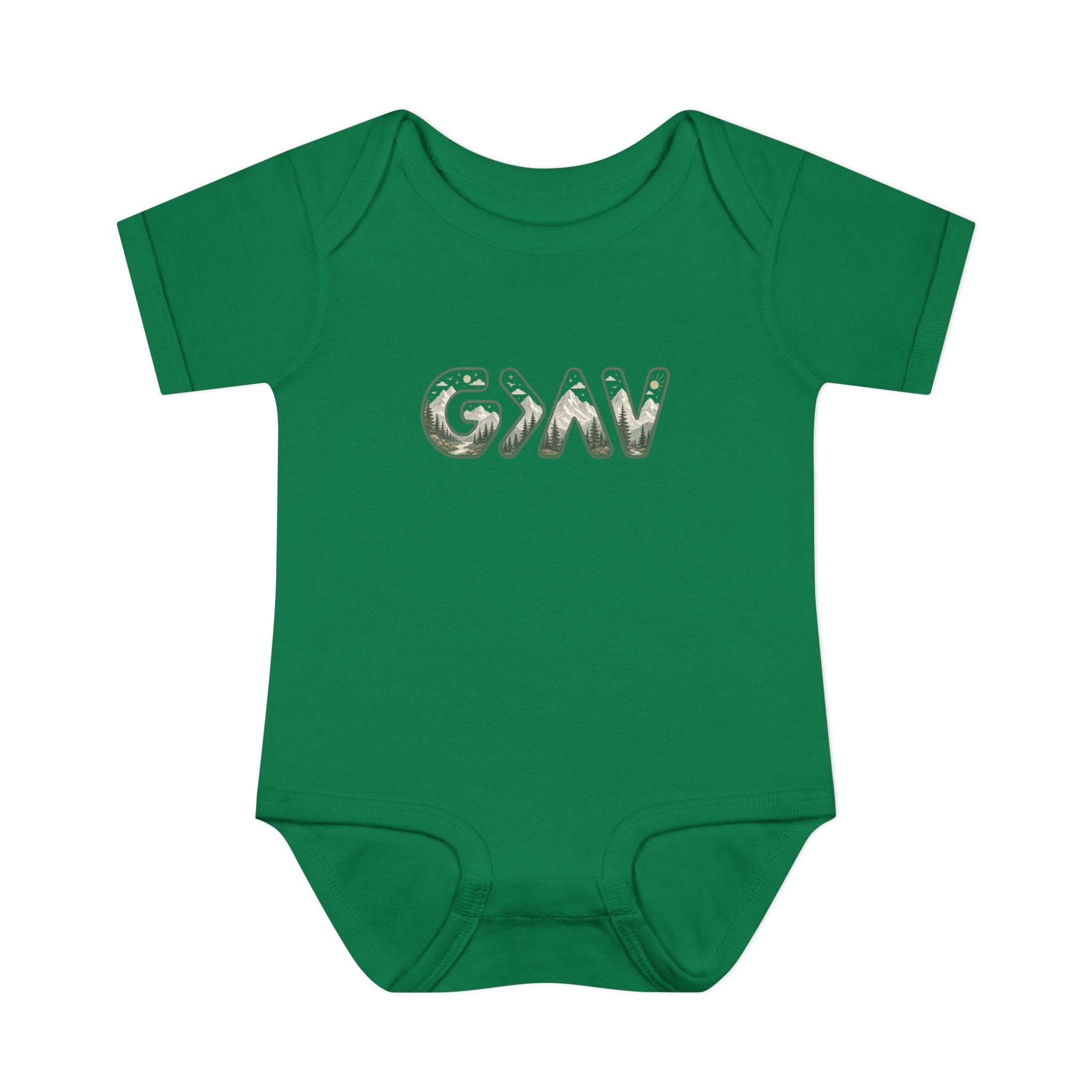 God is greater Infant Baby Rib Bodysuit