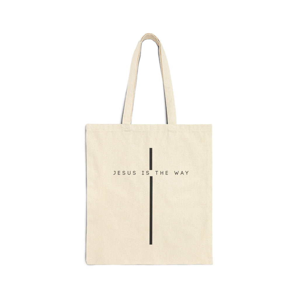 Jesus is the way Cotton Canvas Tote Bag