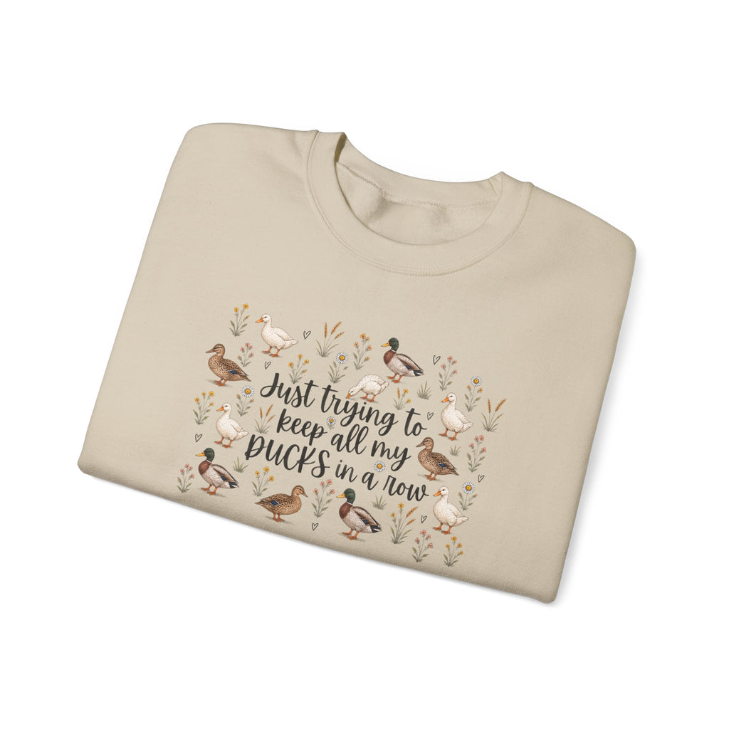 Ducks in a Row Unisex Heavy Blend™ Crewneck Sweatshirt