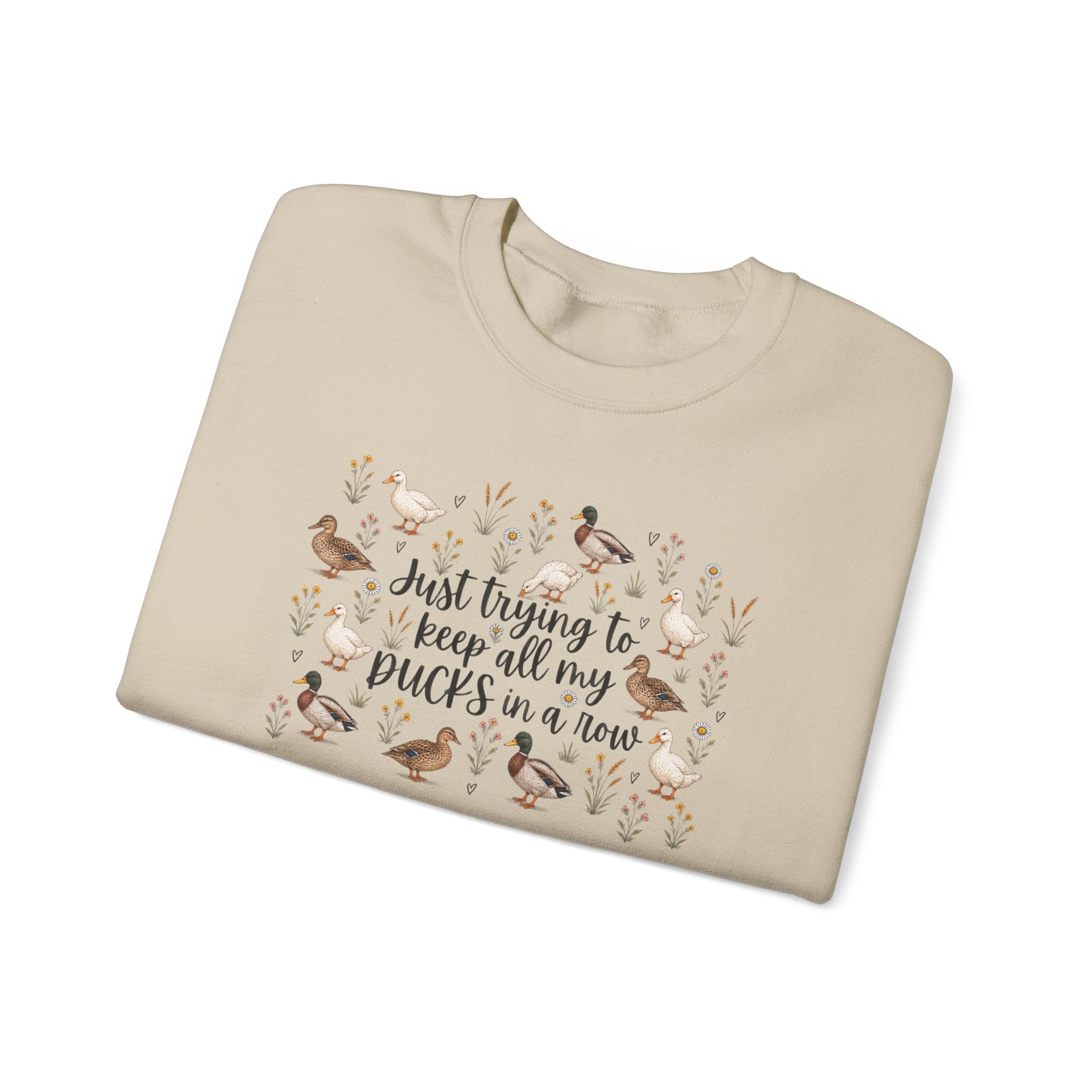 Ducks in a Row Unisex Heavy Blend™ Crewneck Sweatshirt