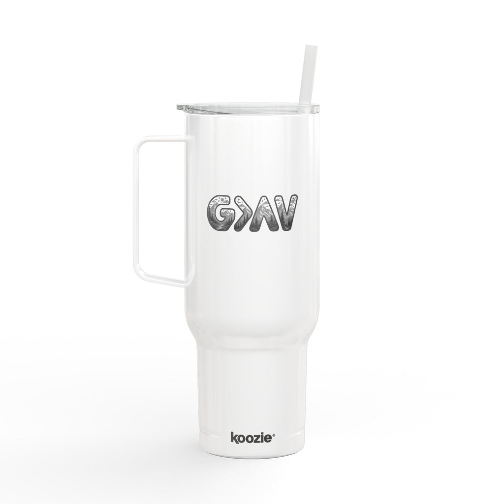 God is greater Insulated Tumbler with Lid, 40oz (Engraving)