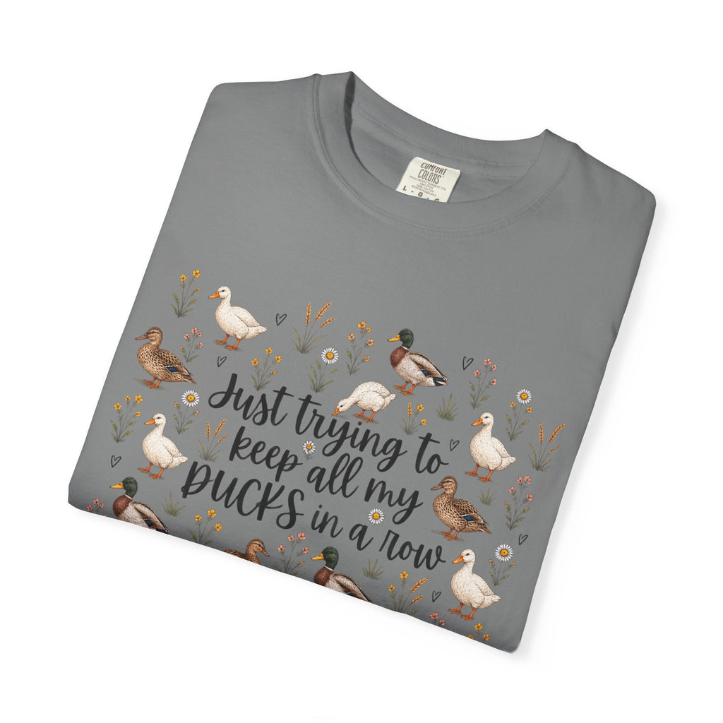 Ducks in a Row Unisex Garment-Dyed T-shirt