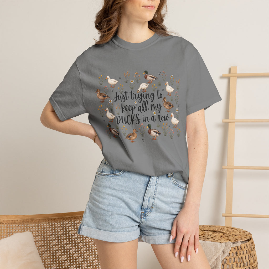 Ducks in a Row Unisex Garment-Dyed T-shirt