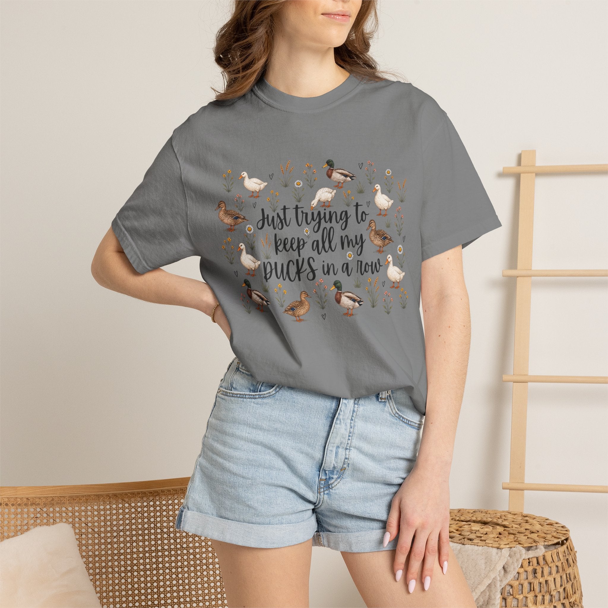 Ducks in a Row Unisex Garment-Dyed T-shirt