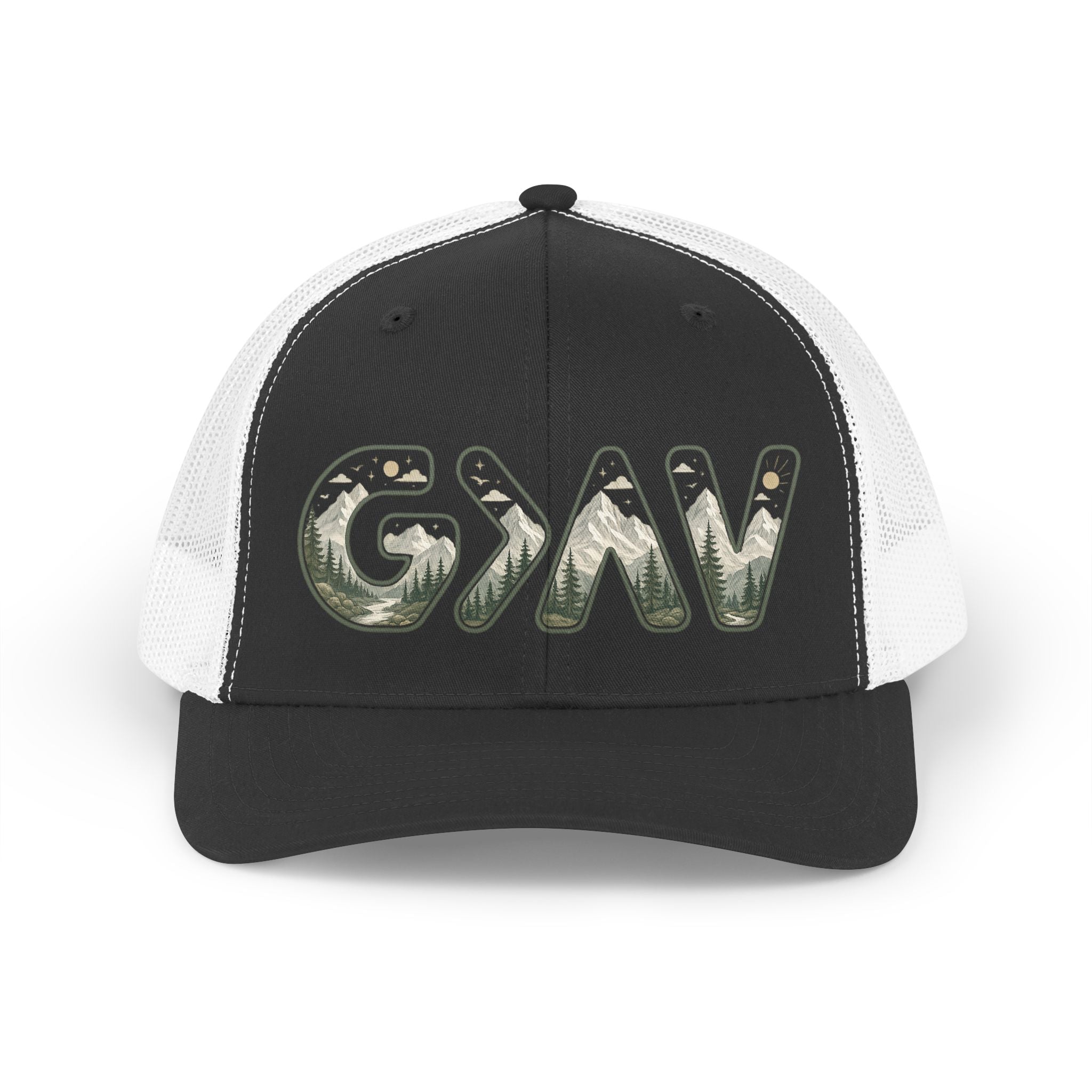 God is greater Trucker Retro Hat