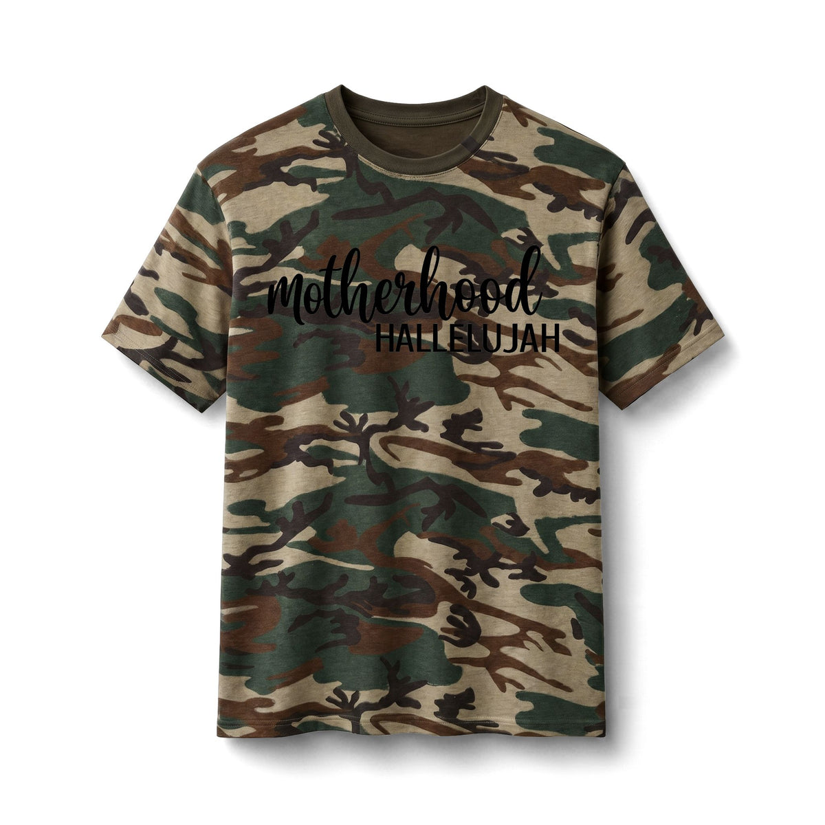 Motherhood Hallelujah Core Cotton Camo Tee