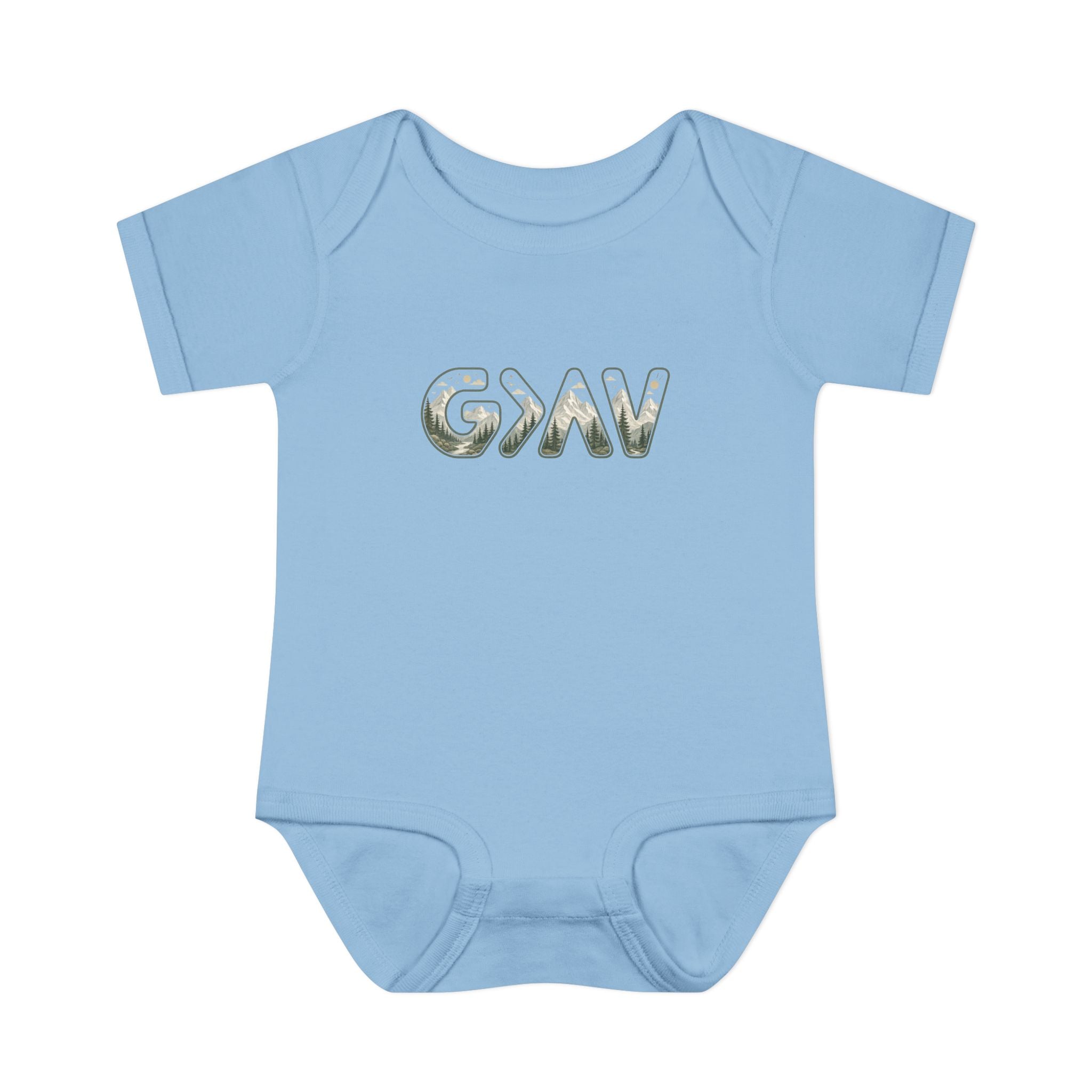 God is greater Infant Baby Rib Bodysuit