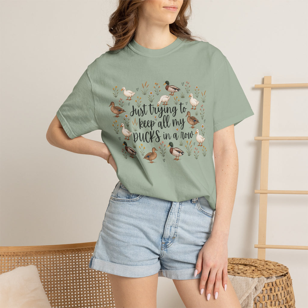 Ducks in a Row Unisex Garment-Dyed T-shirt