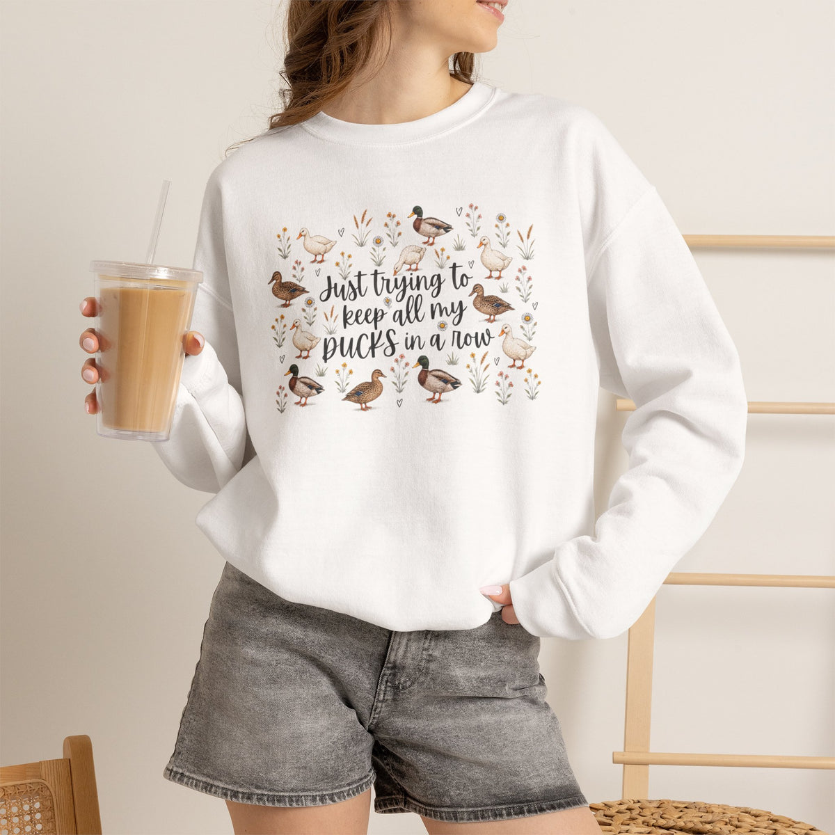 Ducks in a Row Unisex Heavy Blend™ Crewneck Sweatshirt