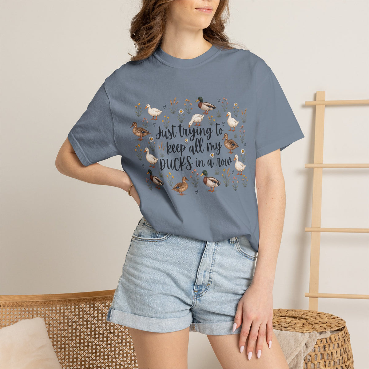 Ducks in a Row Unisex Garment-Dyed T-shirt