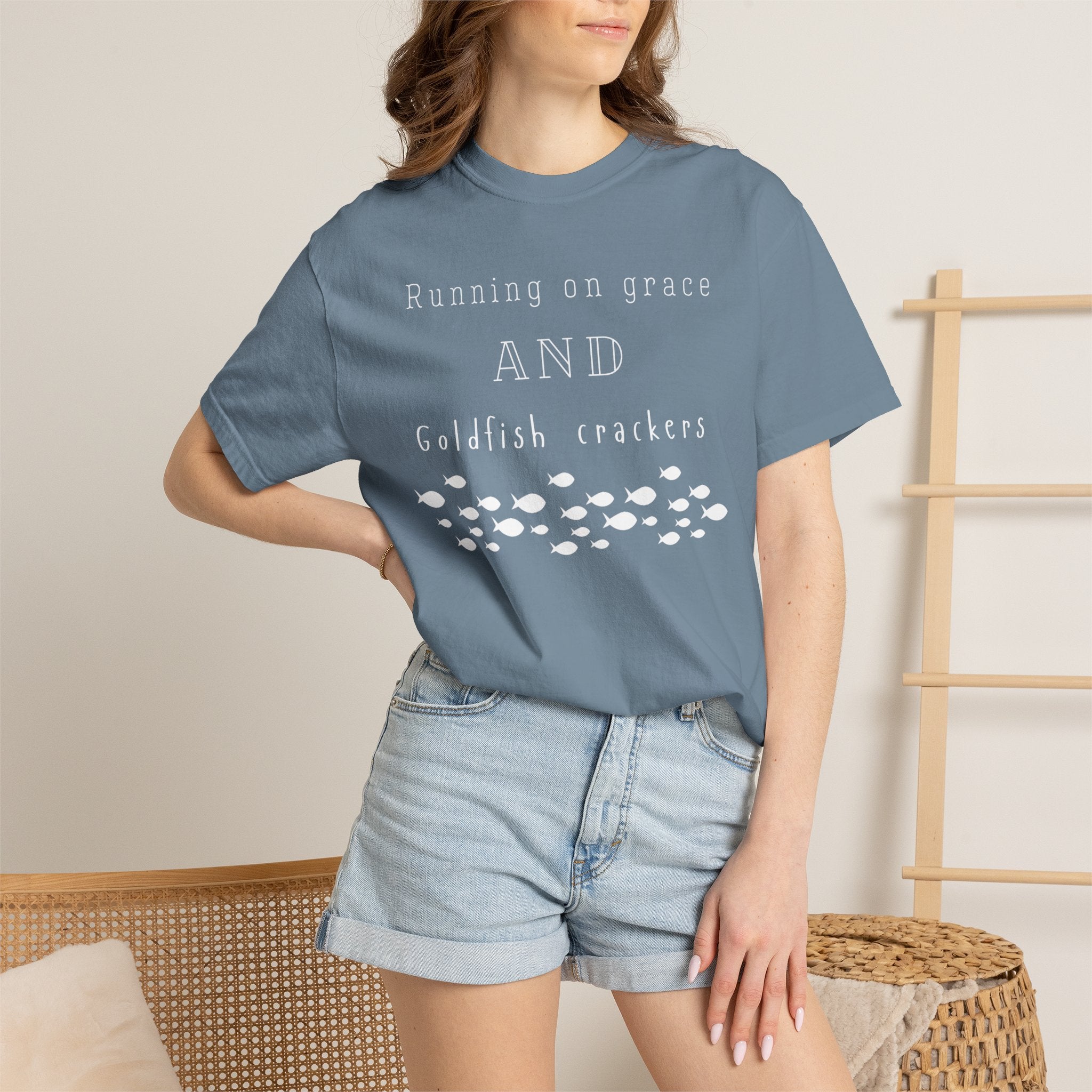 Grace and Goldfish Unisex Garment-Dyed T-shirt