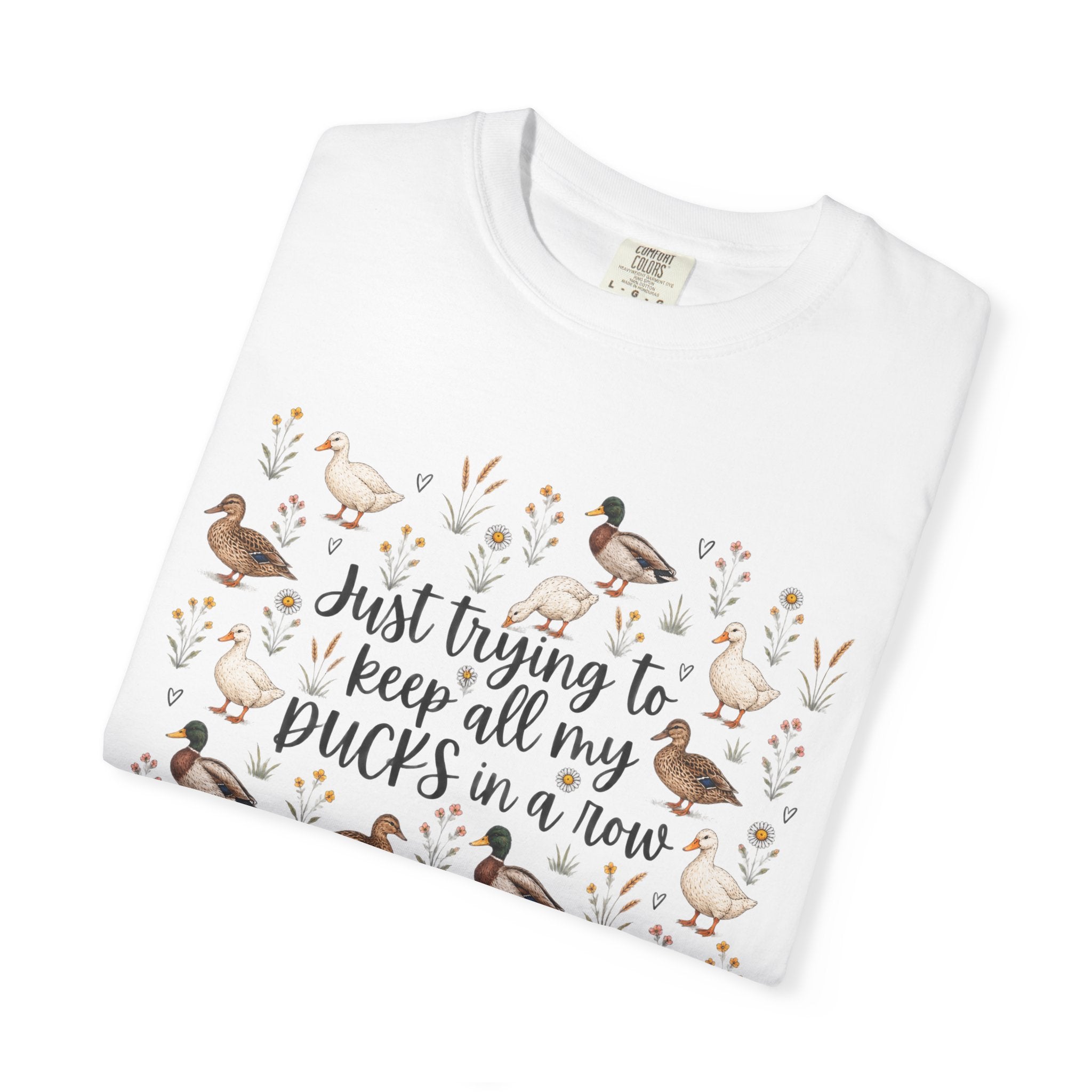 Ducks in a Row Unisex Garment-Dyed T-shirt