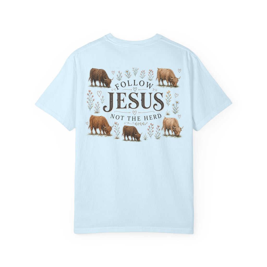 Follow Jesus Unisex Garment-Dyed T-shirt