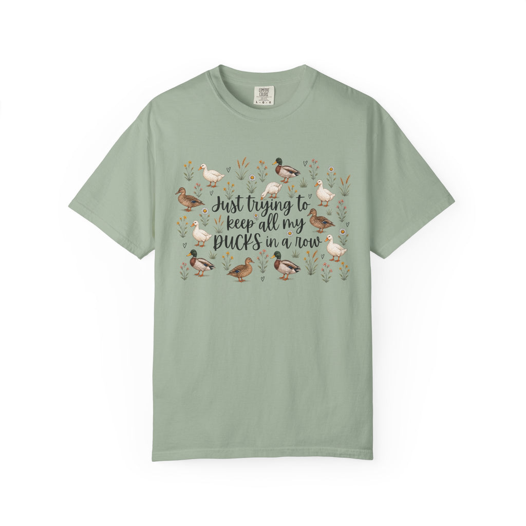 Ducks in a Row Unisex Garment-Dyed T-shirt