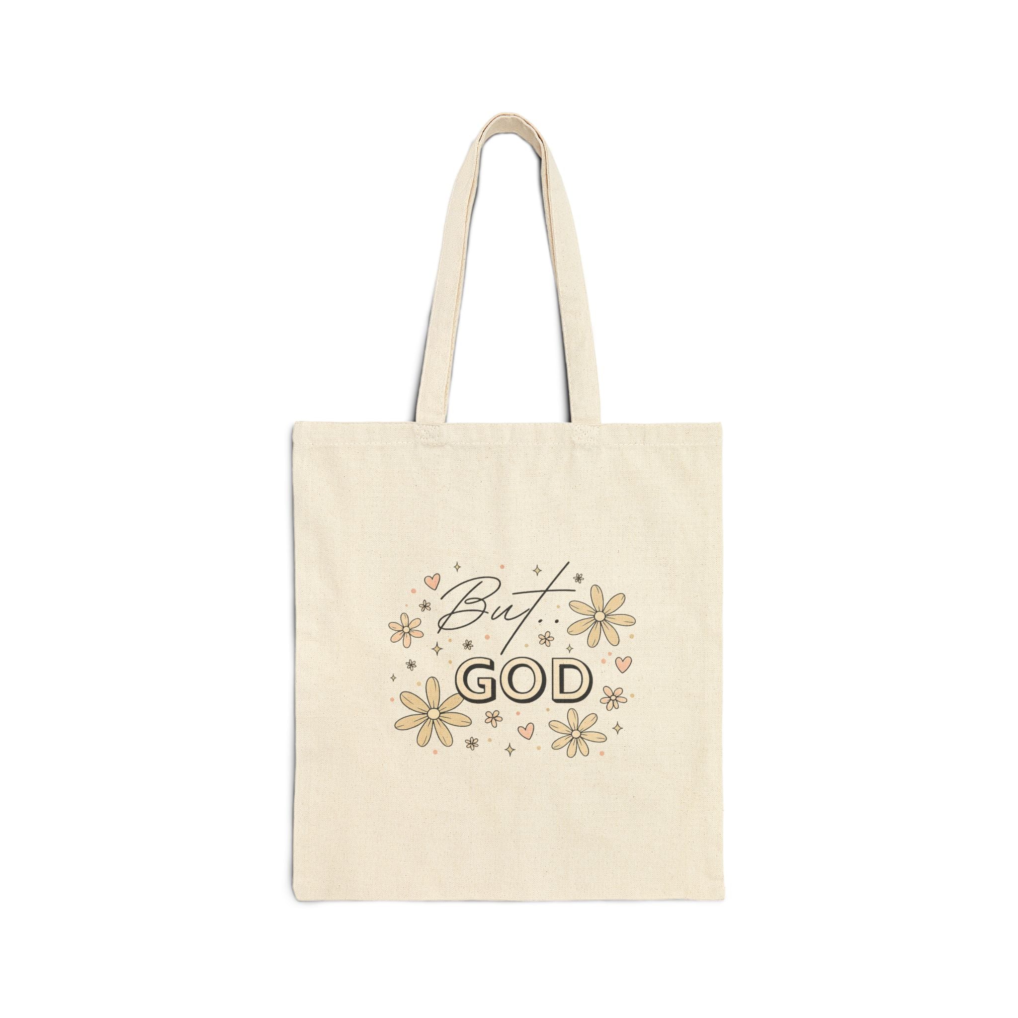 But God Cotton Canvas Tote Bag