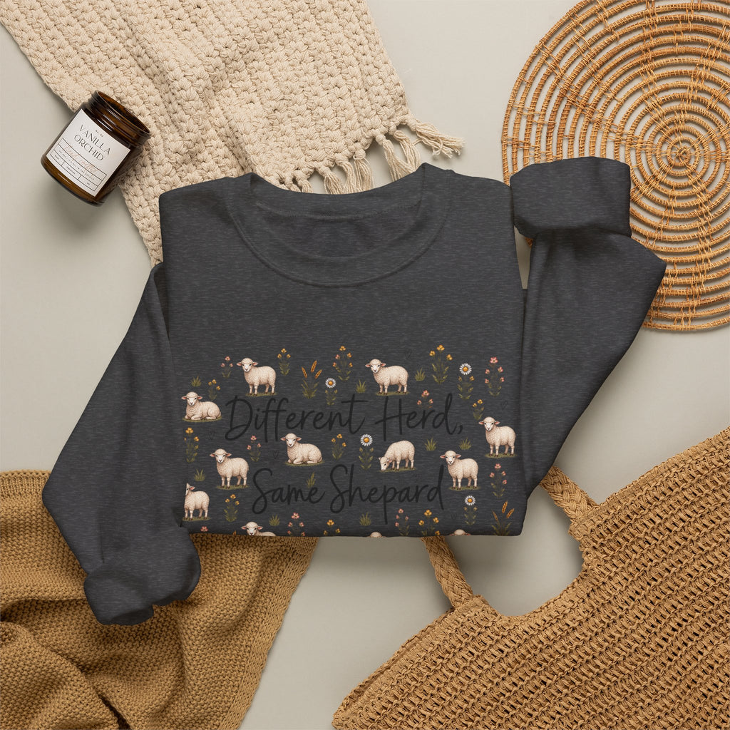 Different herd, same shepherd Unisex Heavy Blend™ Crewneck Sweatshirt