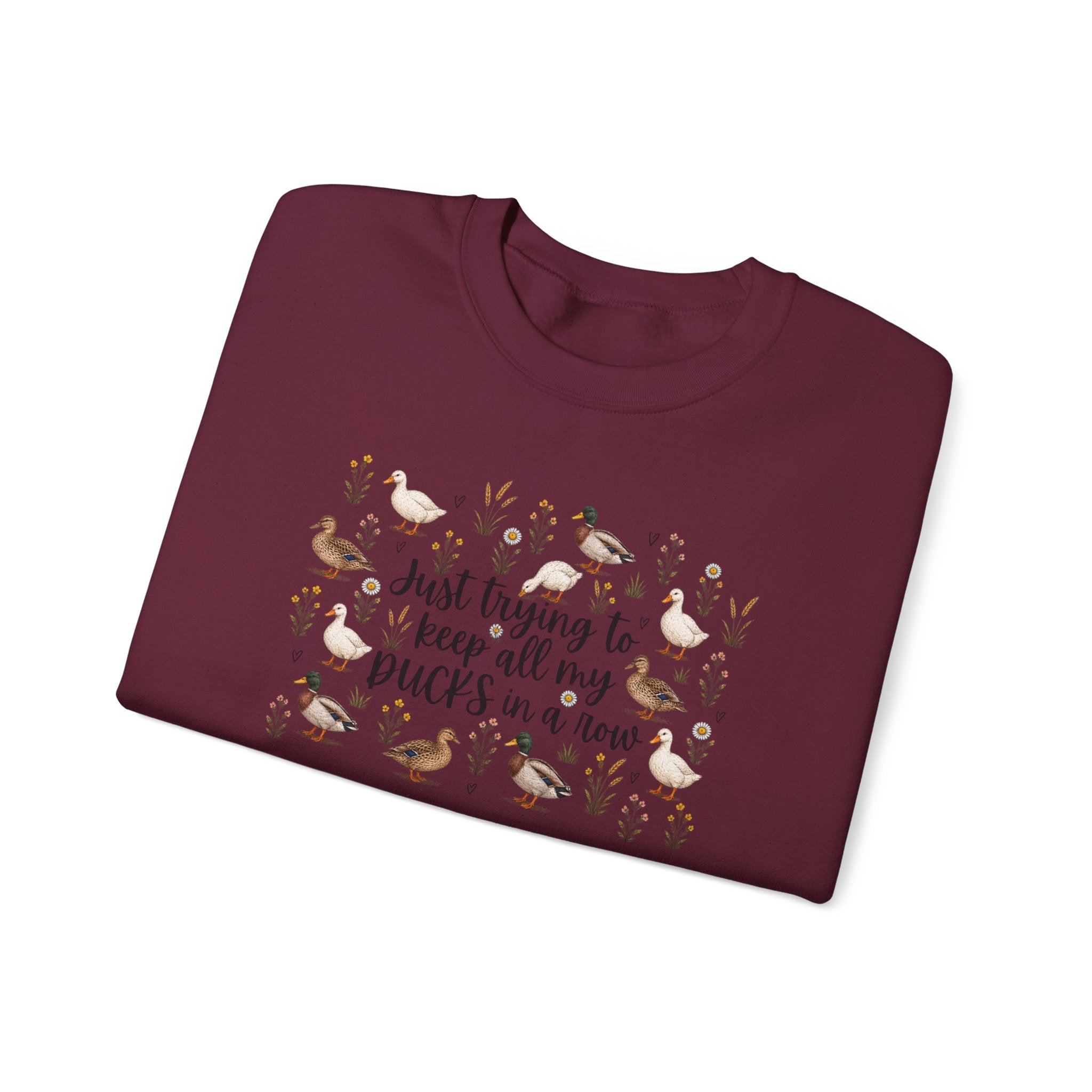 Ducks in a Row Unisex Heavy Blend™ Crewneck Sweatshirt