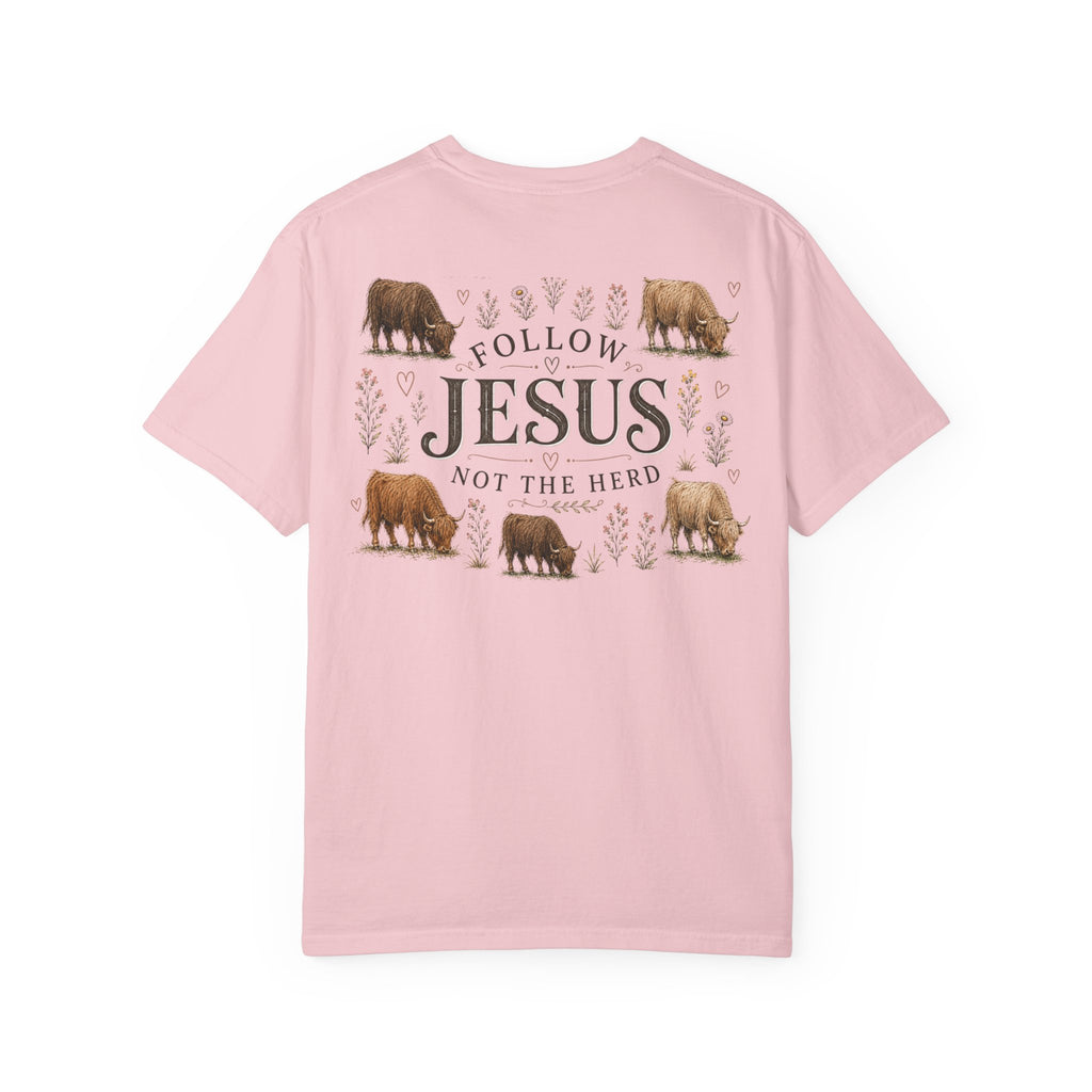 Follow Jesus Unisex Garment-Dyed T-shirt
