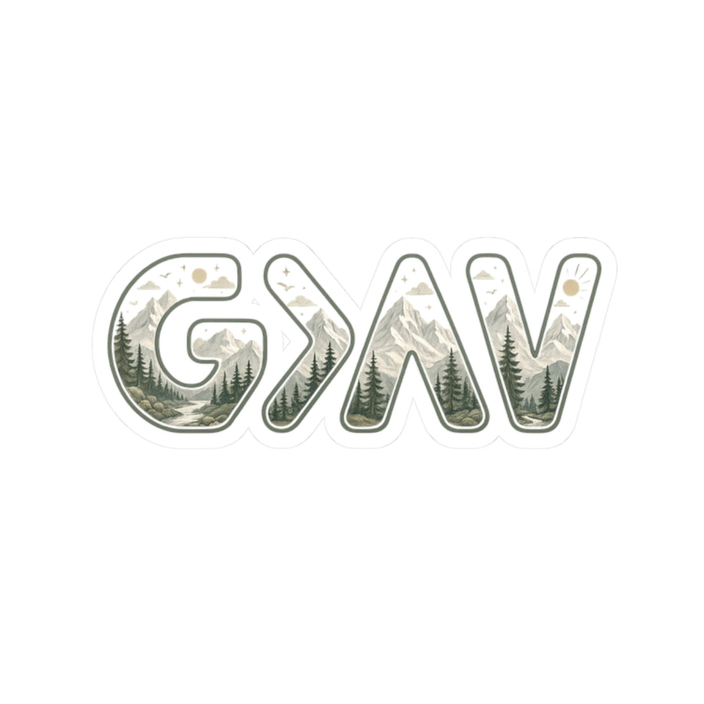 God is greater Kiss-Cut Stickers