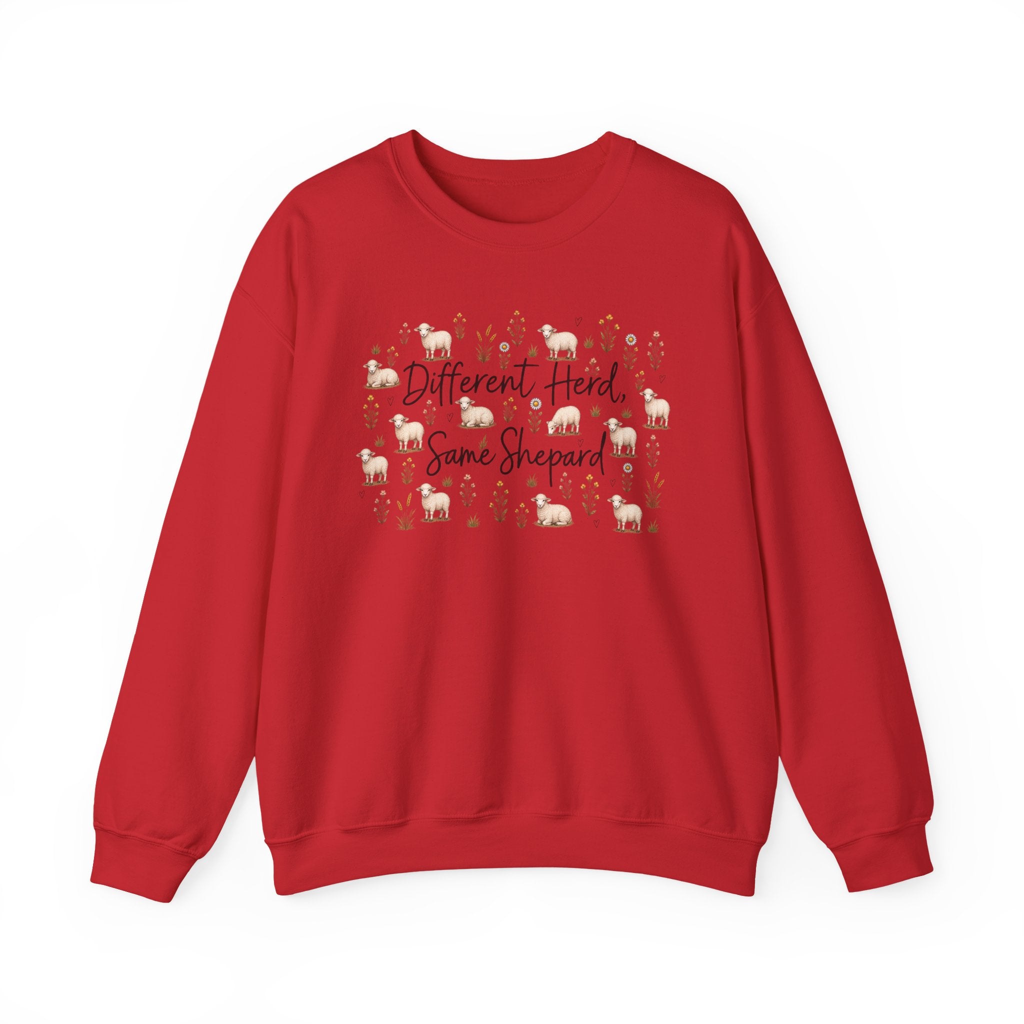 Different herd, same shepherd Unisex Heavy Blend™ Crewneck Sweatshirt