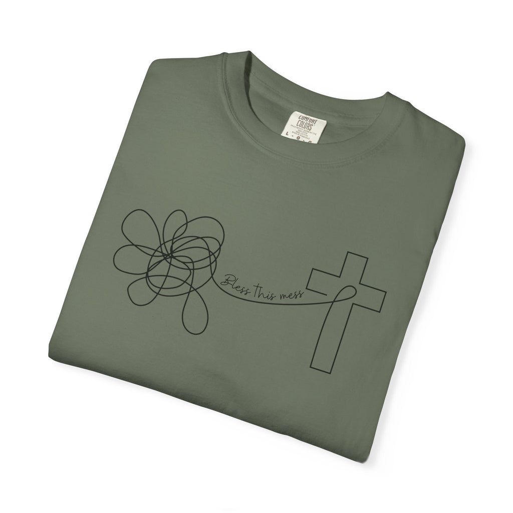 Bless this mess Unisex Garment-Dyed T-shirt