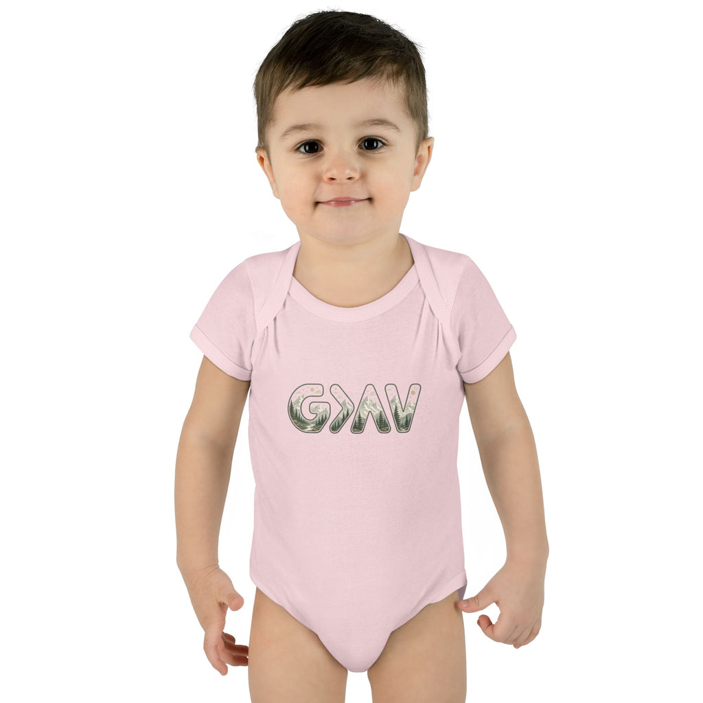 God is greater Infant Baby Rib Bodysuit