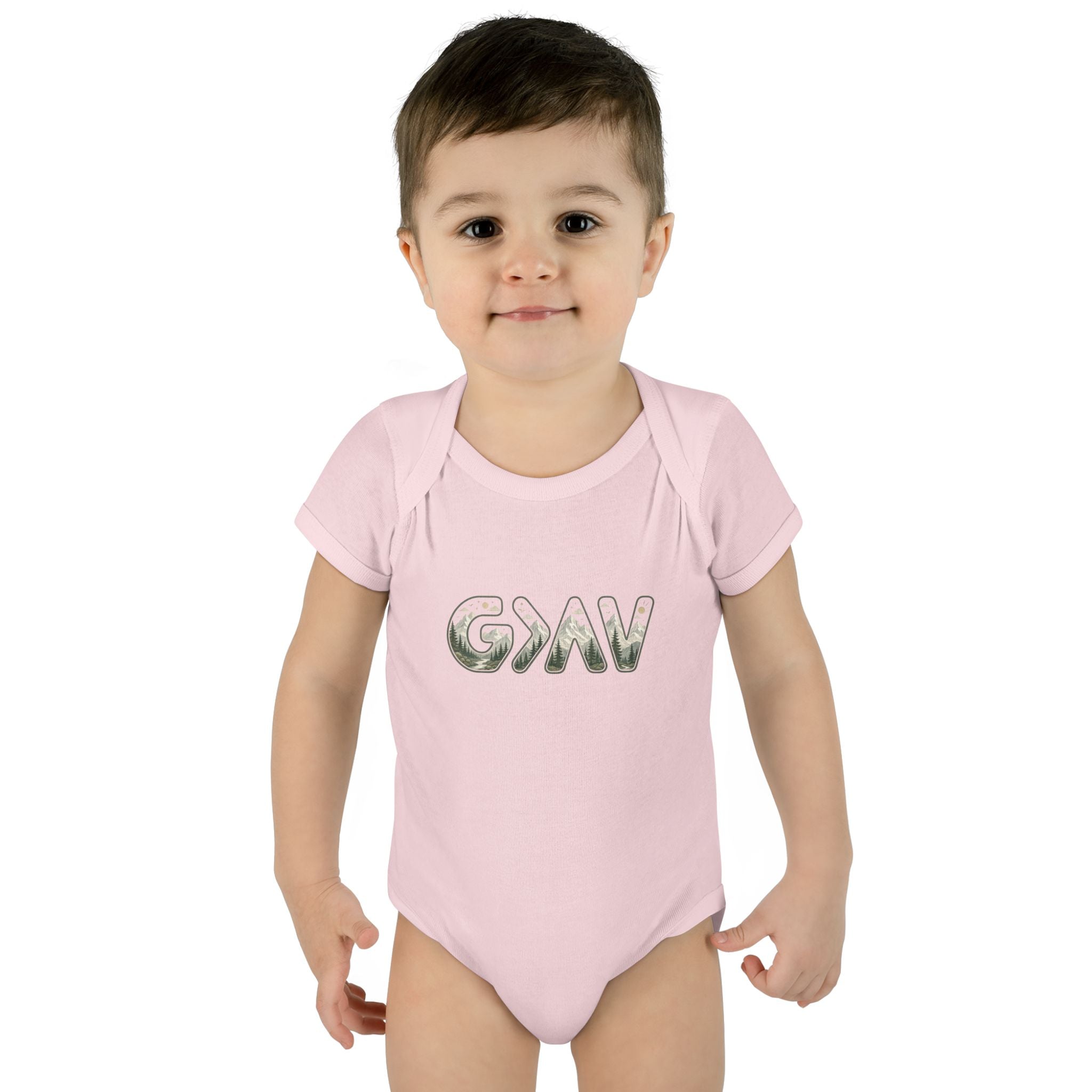 God is greater Infant Baby Rib Bodysuit