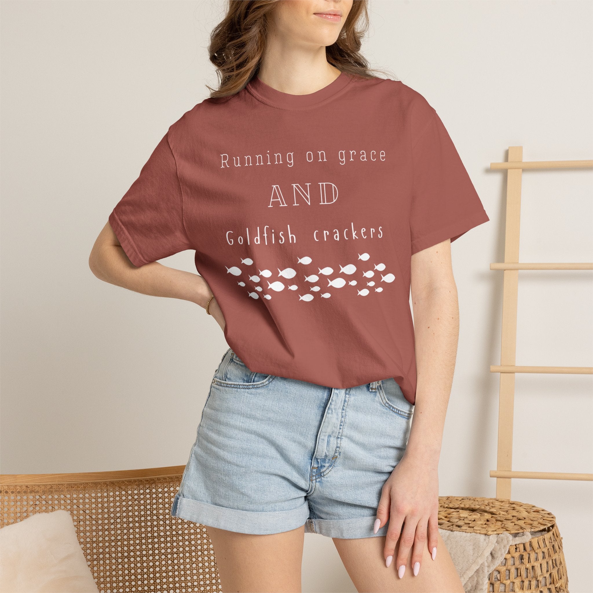 Grace and Goldfish Unisex Garment-Dyed T-shirt