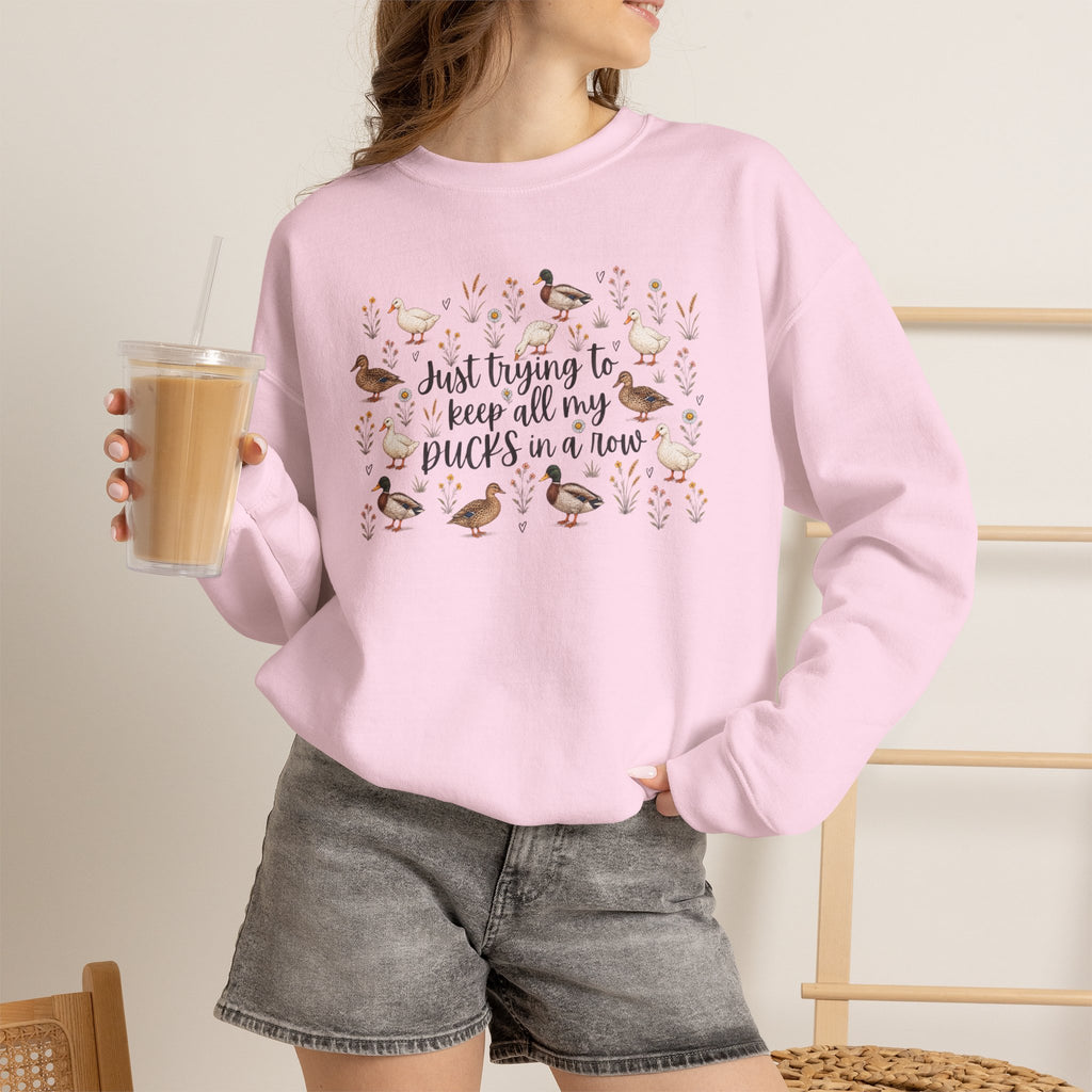 Ducks in a Row Unisex Heavy Blend™ Crewneck Sweatshirt