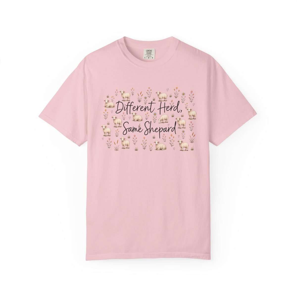 Different Herd, Same shepherd Unisex Garment-Dyed T-shirt