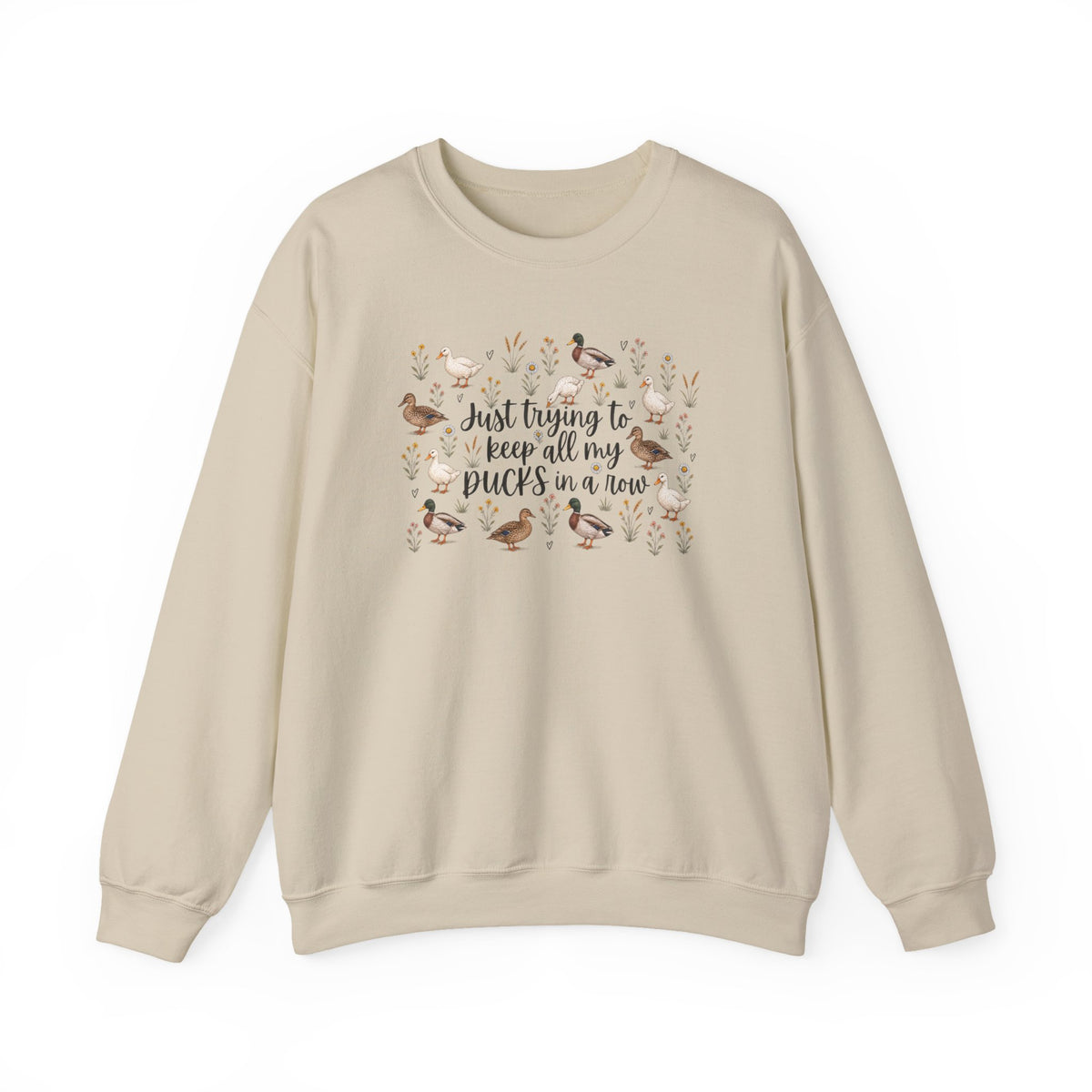 Ducks in a Row Unisex Heavy Blend™ Crewneck Sweatshirt