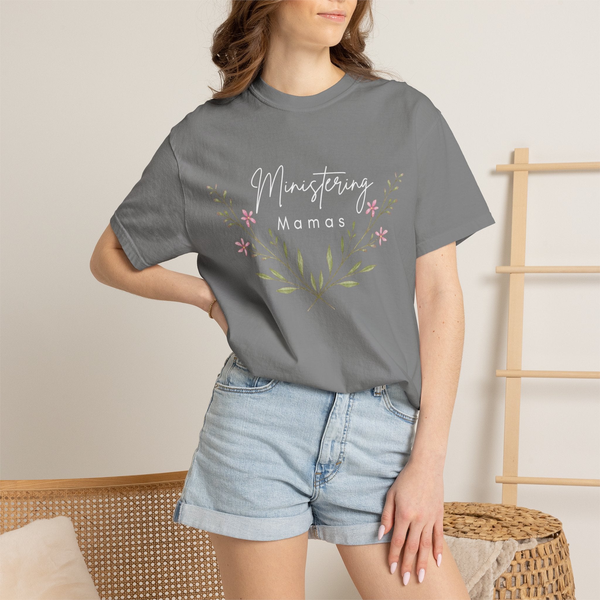MM floral Unisex Garment-Dyed T-shirt