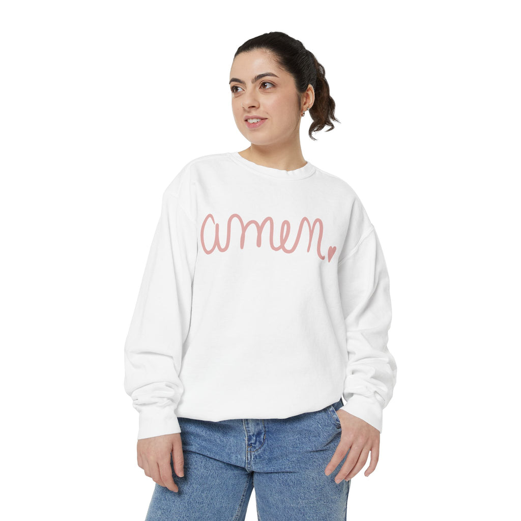 Amen Unisex Garment-Dyed Sweatshirt