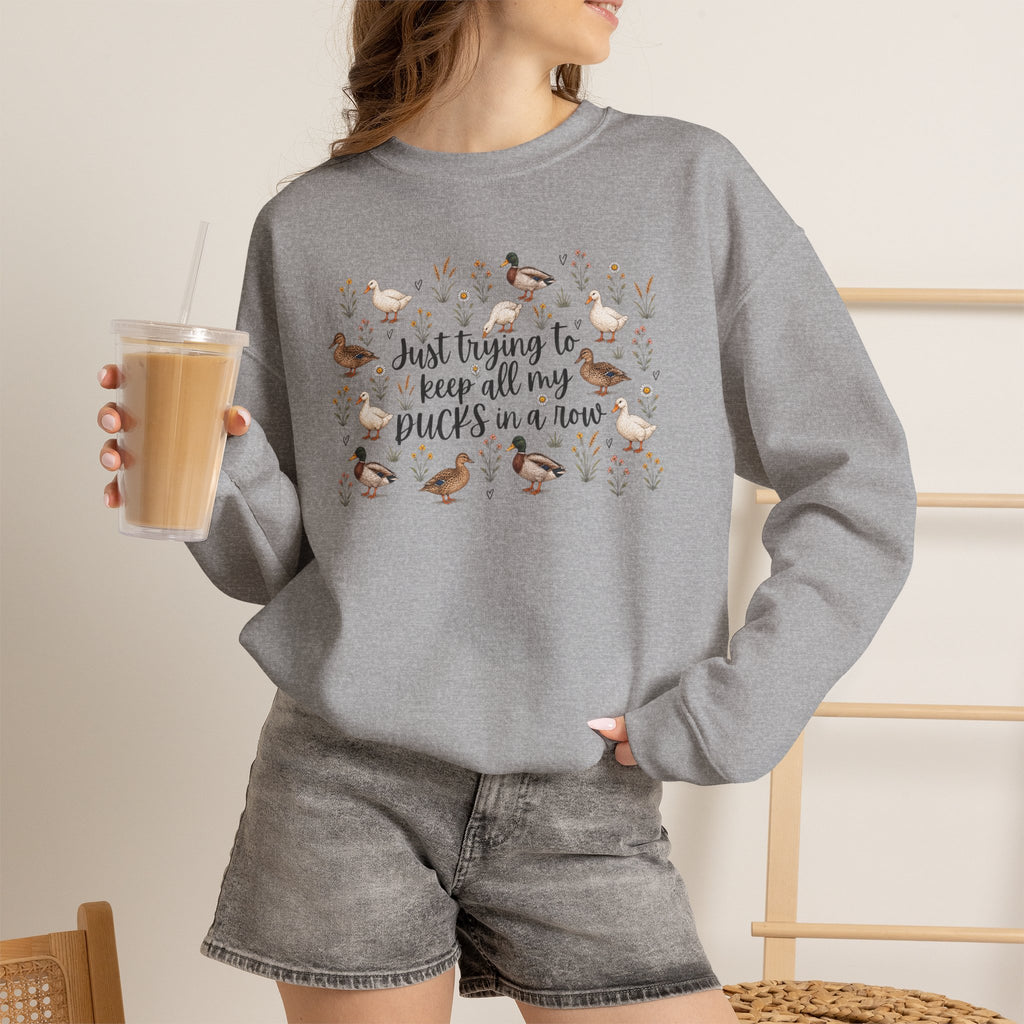 Ducks in a Row Unisex Heavy Blend™ Crewneck Sweatshirt