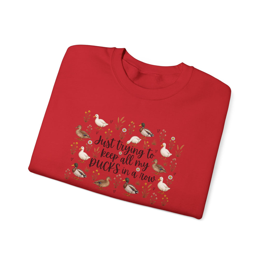 Ducks in a Row Unisex Heavy Blend™ Crewneck Sweatshirt