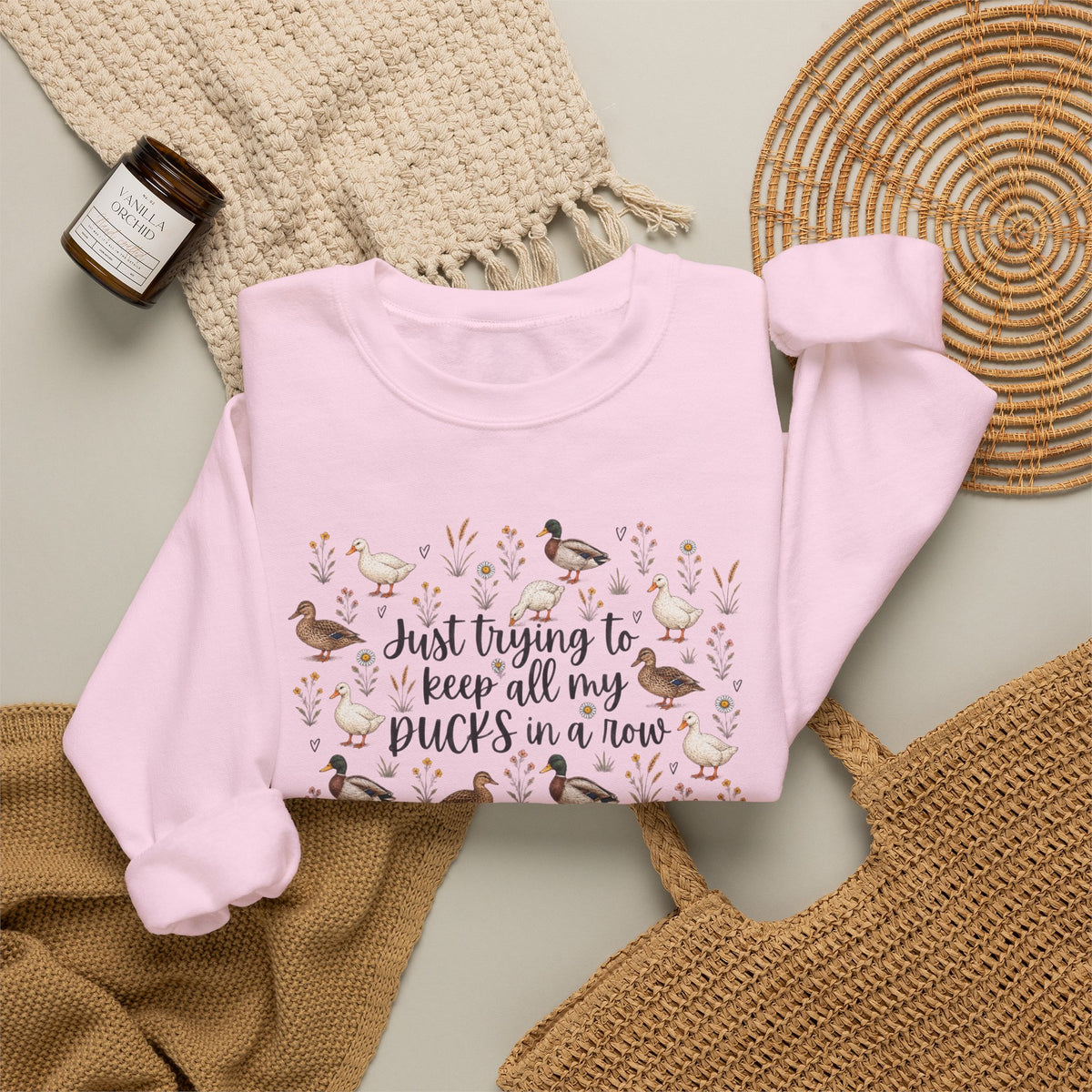 Ducks in a Row Unisex Heavy Blend™ Crewneck Sweatshirt