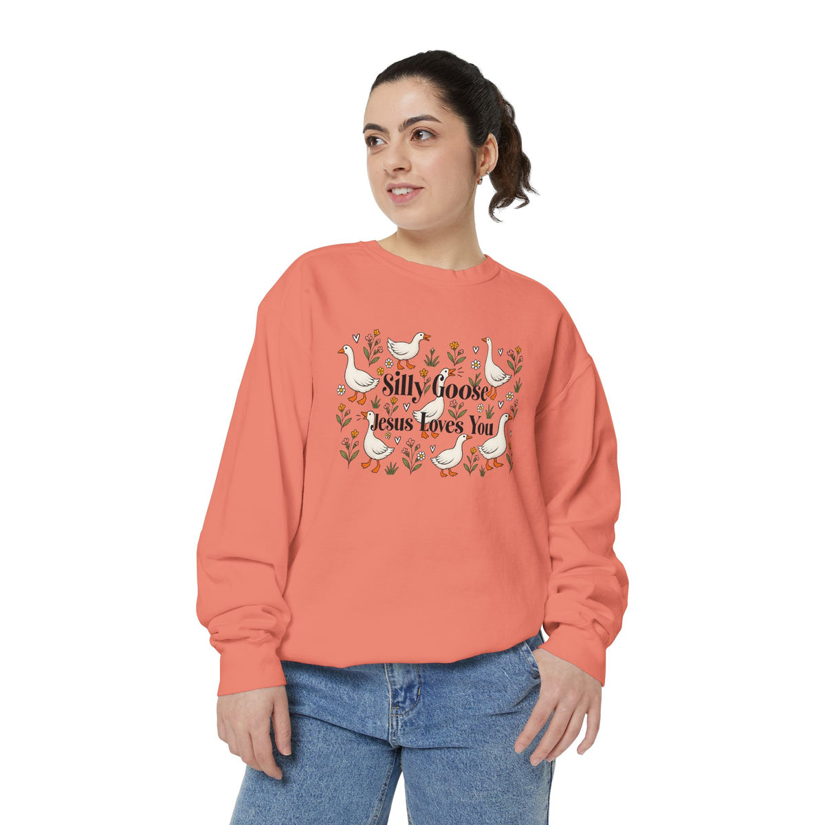 Silly Goose Unisex Garment-Dyed Sweatshirt