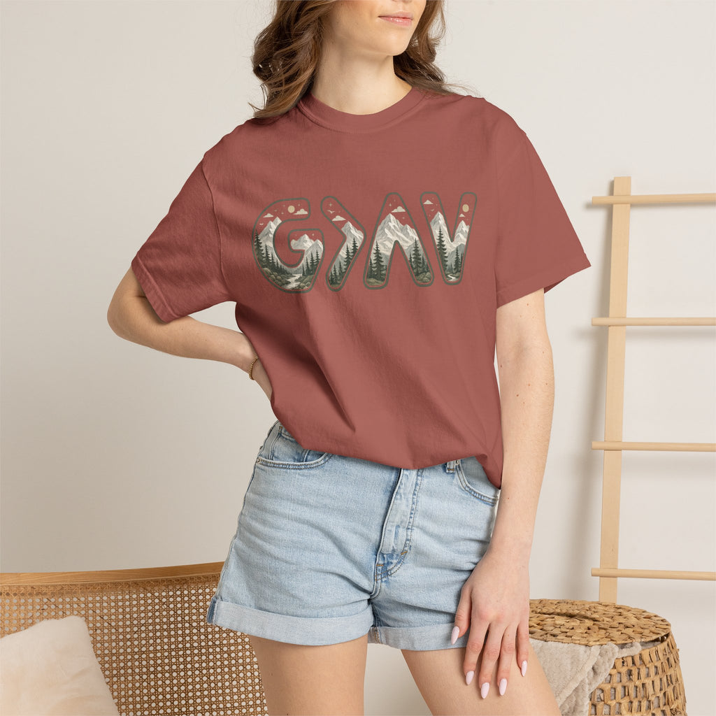 God is greater Unisex Garment-Dyed T-shirt