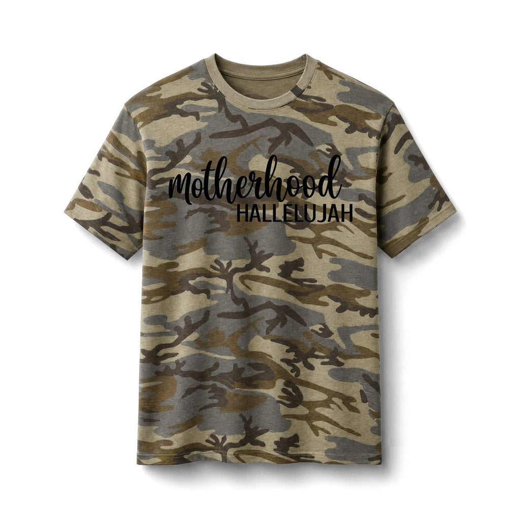 Motherhood Hallelujah Core Cotton Camo Tee