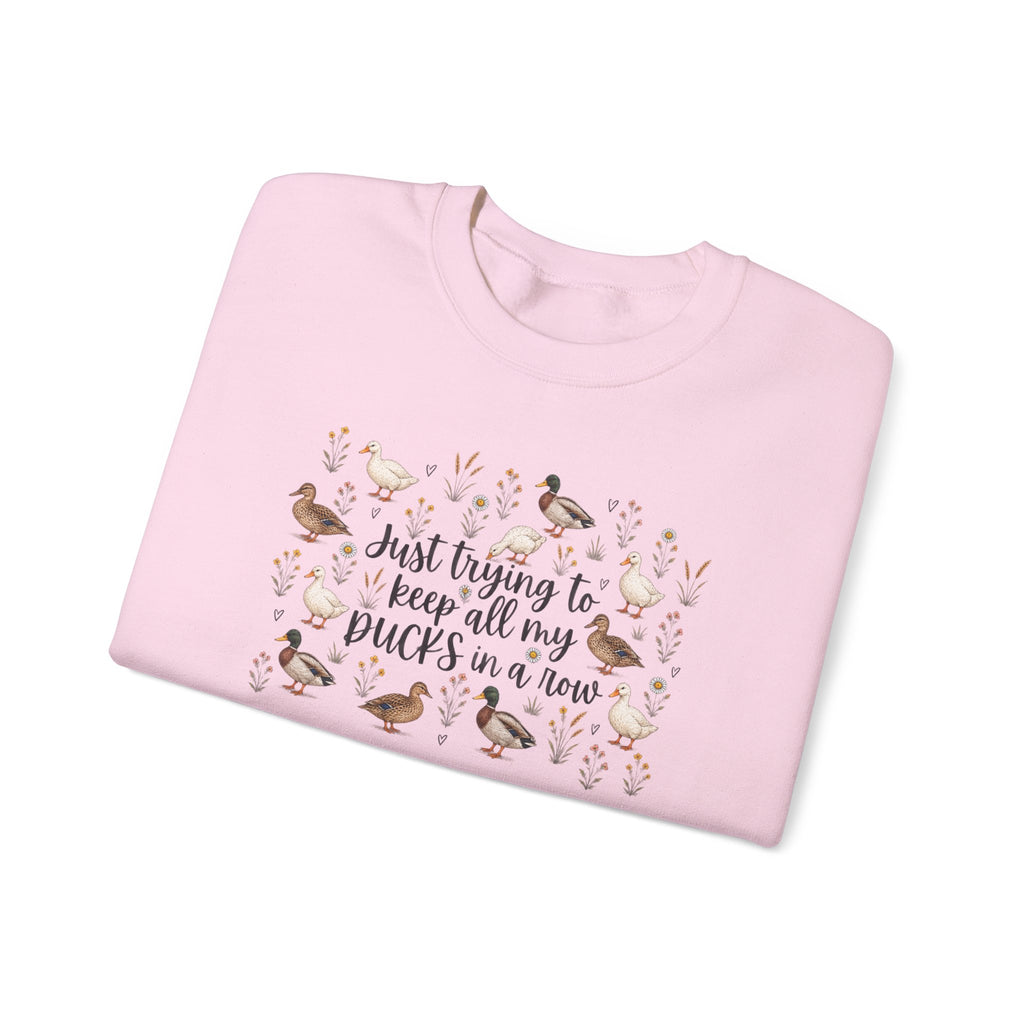 Ducks in a Row Unisex Heavy Blend™ Crewneck Sweatshirt