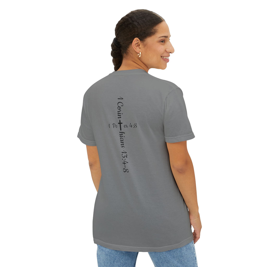 Verse Cross Unisex Garment-Dyed Pocket T-Shirt