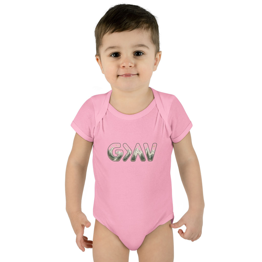 God is greater Infant Baby Rib Bodysuit