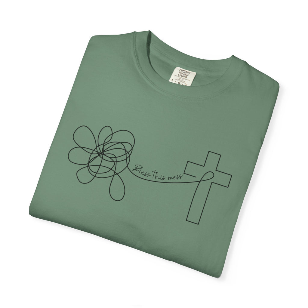 Bless this mess Unisex Garment-Dyed T-shirt