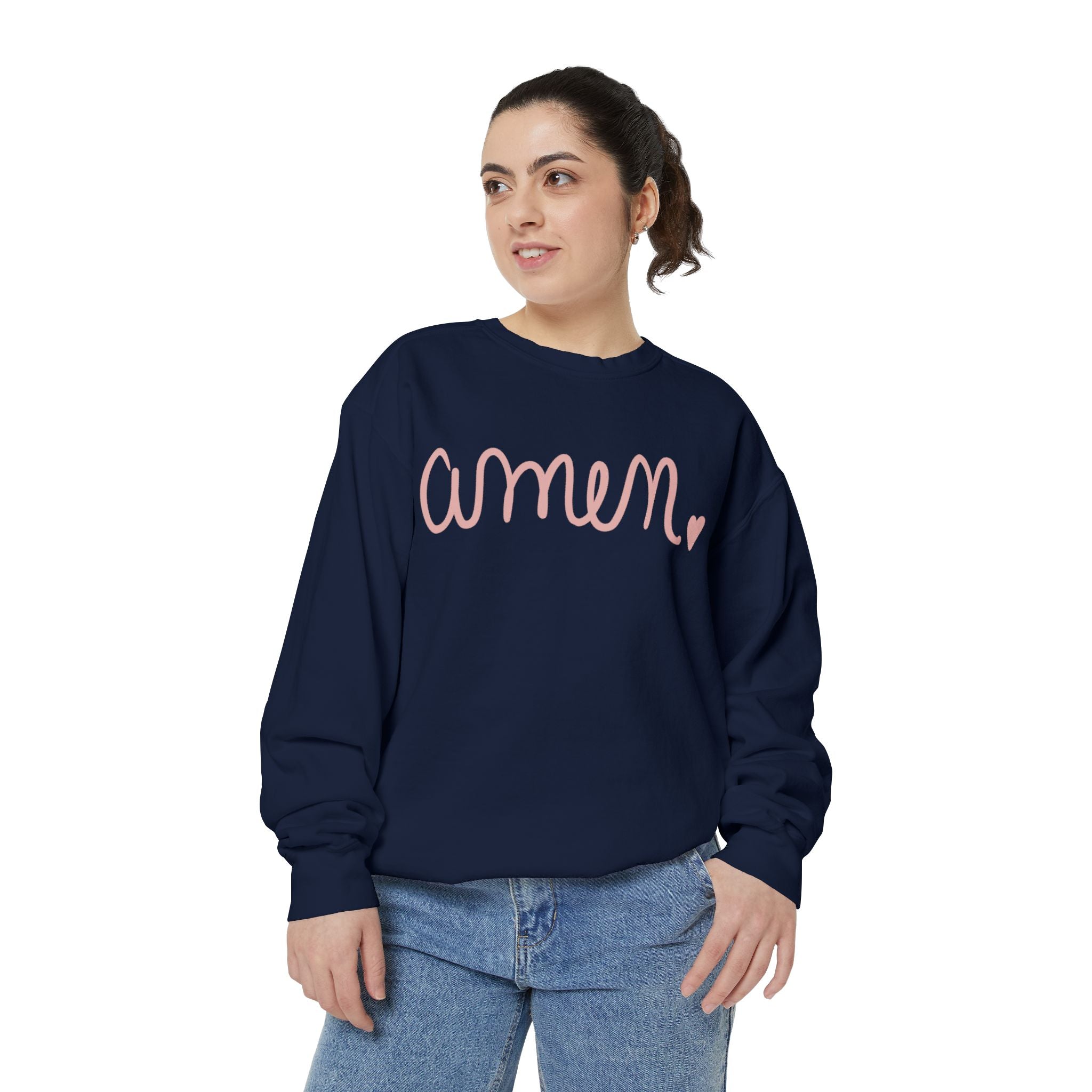 Amen Unisex Garment-Dyed Sweatshirt