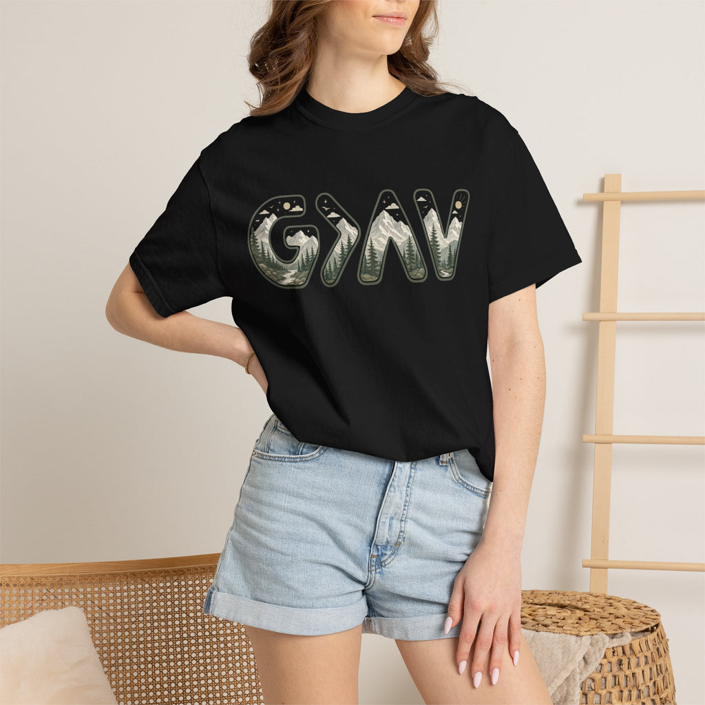 God is greater Unisex Garment-Dyed T-shirt