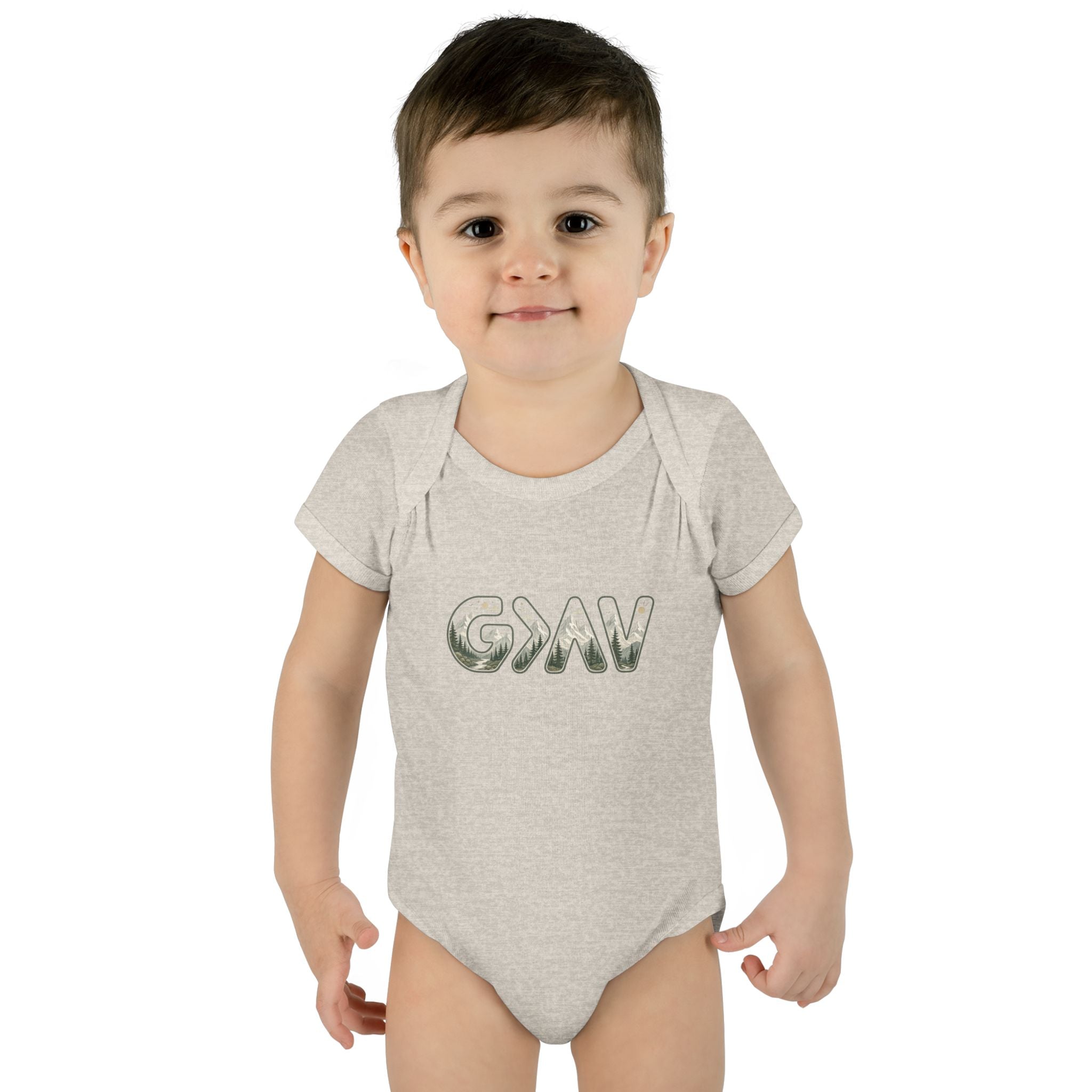 God is greater Infant Baby Rib Bodysuit