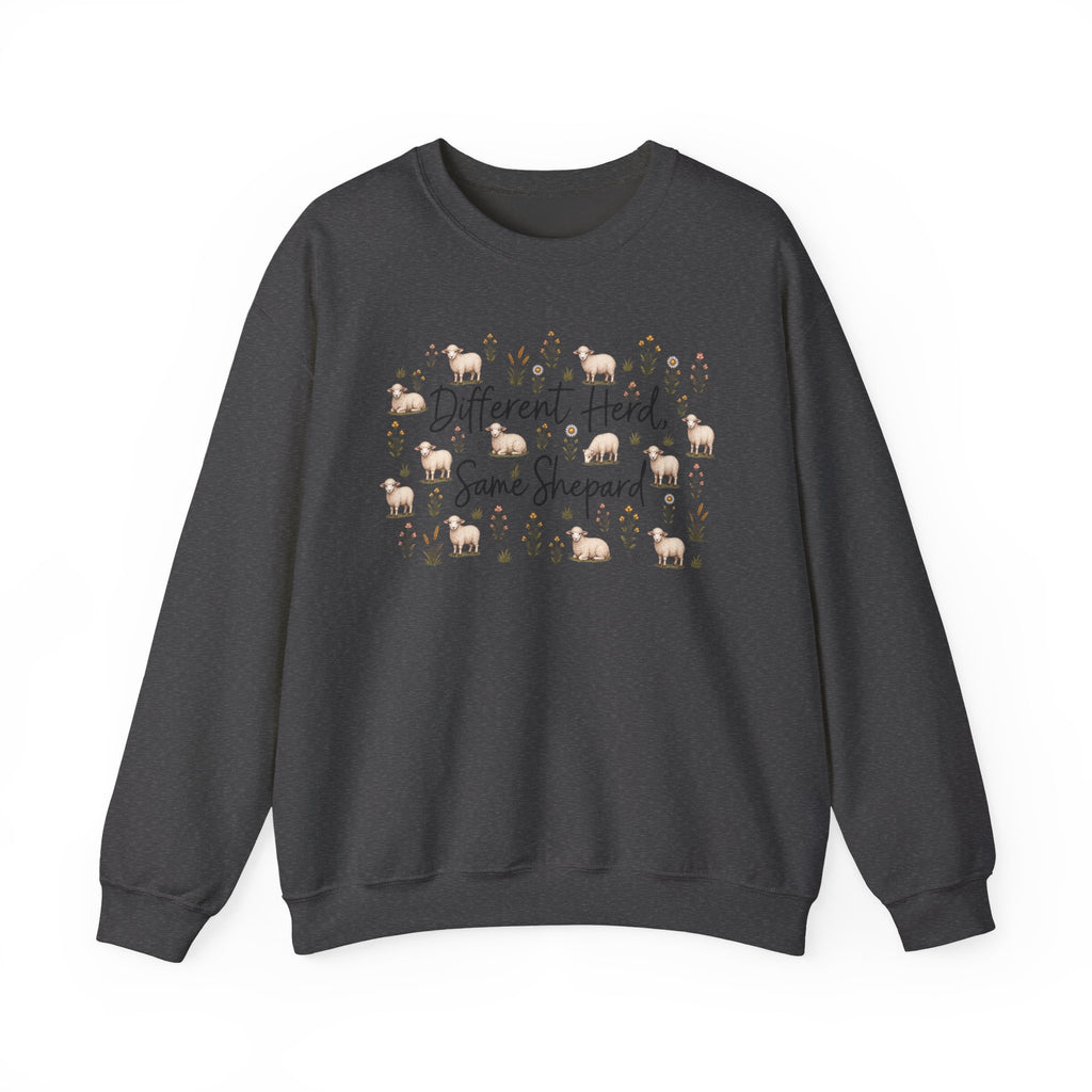 Different herd, same shepherd Unisex Heavy Blend™ Crewneck Sweatshirt