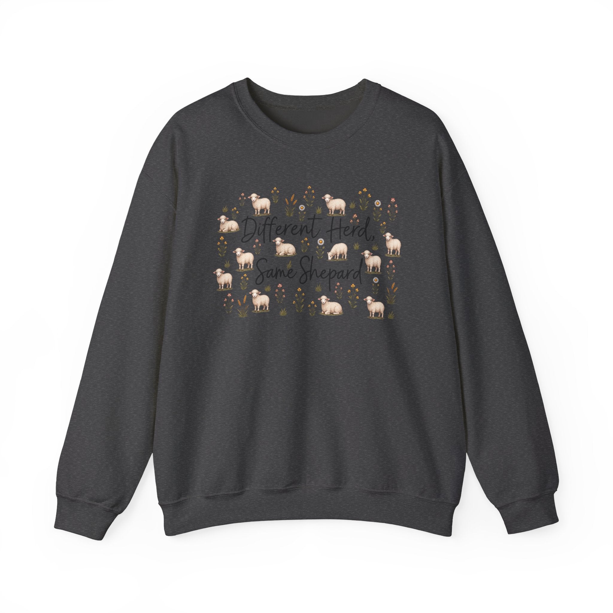 Different herd, same shepherd Unisex Heavy Blend™ Crewneck Sweatshirt