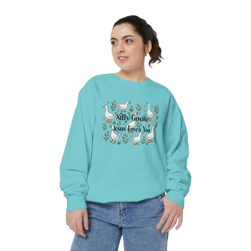 Silly Goose Unisex Garment-Dyed Sweatshirt