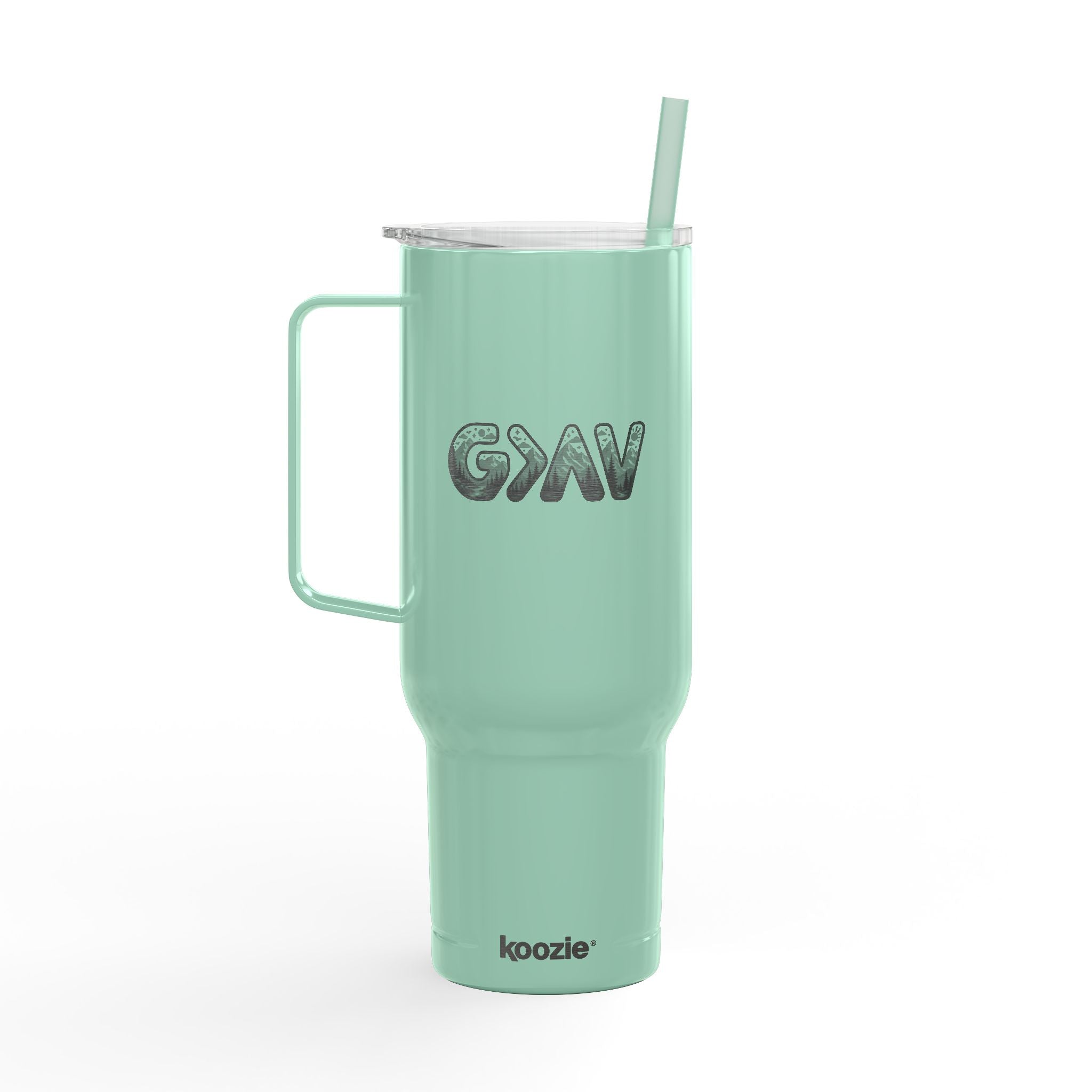 God is greater Insulated Tumbler with Lid, 40oz (Engraving)